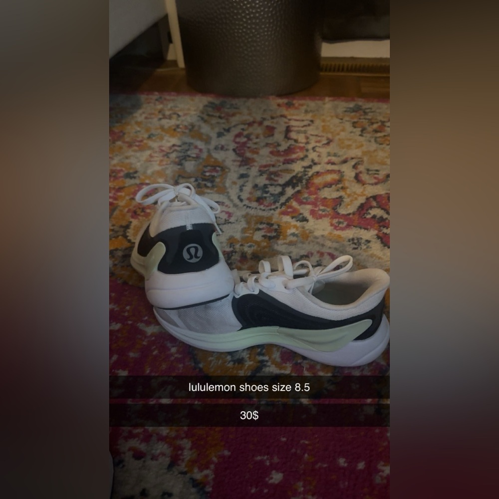 lululemon athletica White and Black Sneakers